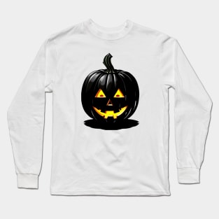 Cackling Jack - Sinister Evil Pumpkin Long Sleeve T-Shirt